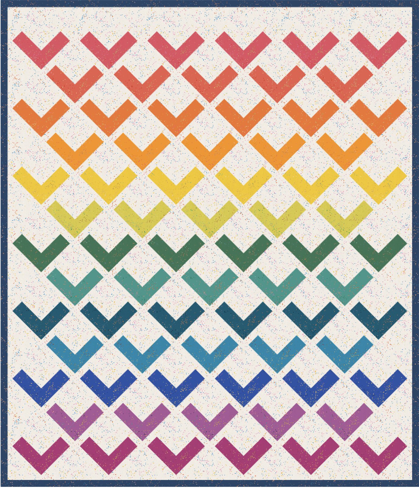 A Rainbow Freya Quilt - Kitchen Table Quilting