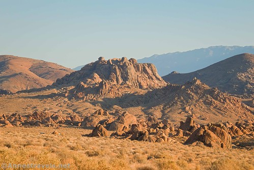 Rocks and hills at the Alabama Hills National Scenic Area, California