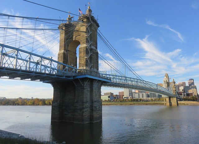 John A. Roebling Suspension Bridge (Covington, Kentucky and Cincinnati, Ohio)