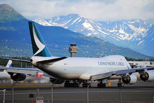 Cathay Pacific Cargo Airlines 747 at Anchorage