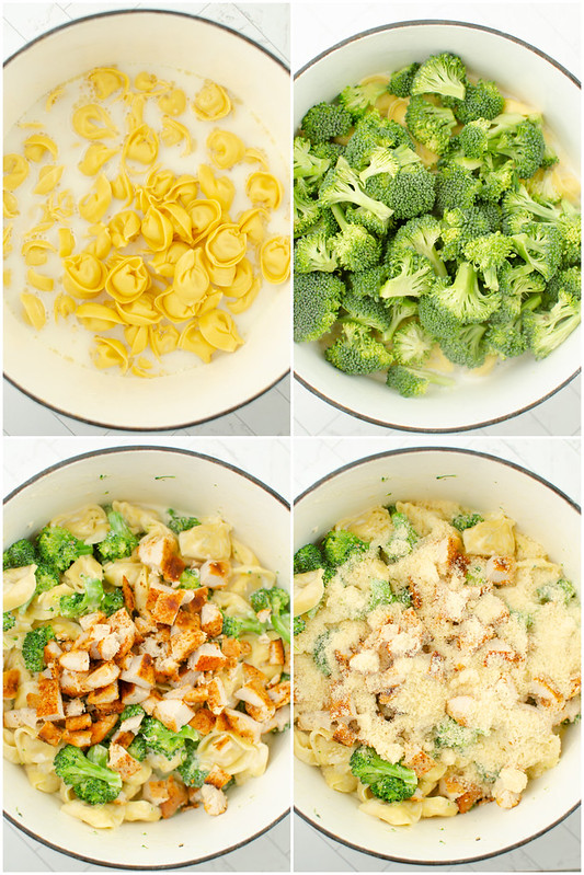 How to make chicken broccoli tortellini