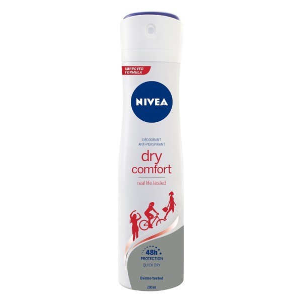 Nivea Dry Comfort desodorante antitranspirante 48h spray 200ml