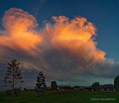 australia sky weather highfields clouds sunset town