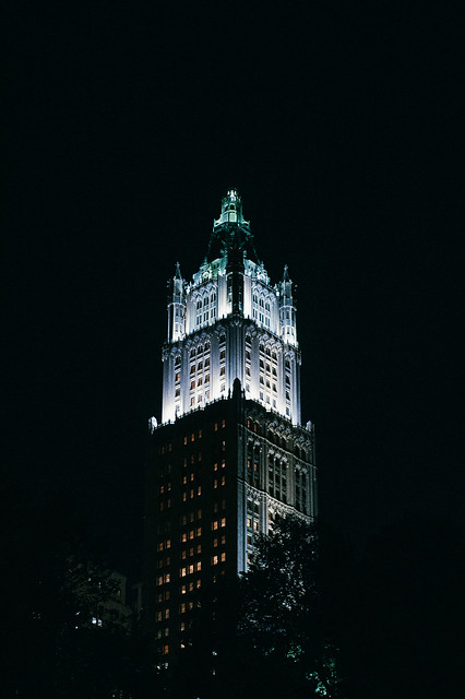 Woolworth Building at night, Manhattan (New York City, USA)