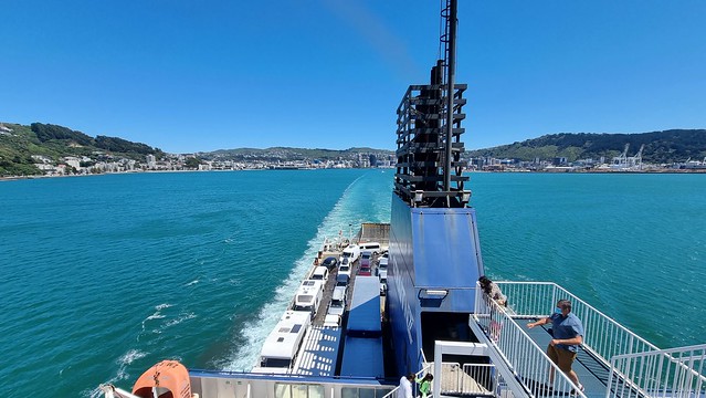 Bluebridge Ferry leaving Wellington