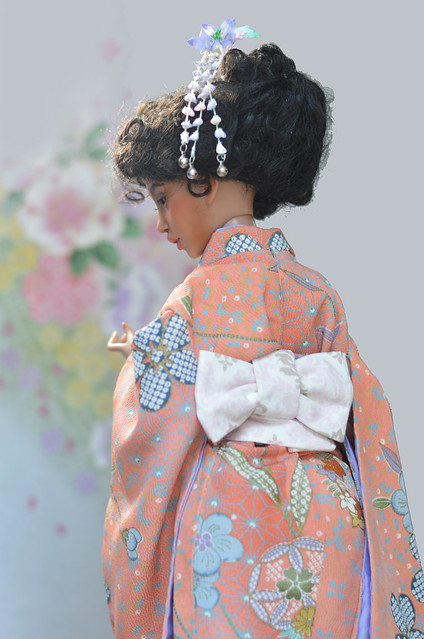 Ariadne in Coral Kimono.