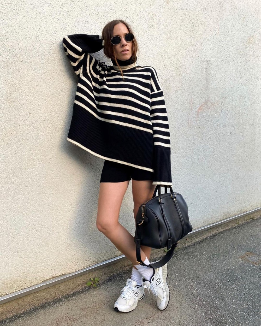 tina-lundin-toteme-striped-sweater-instagram