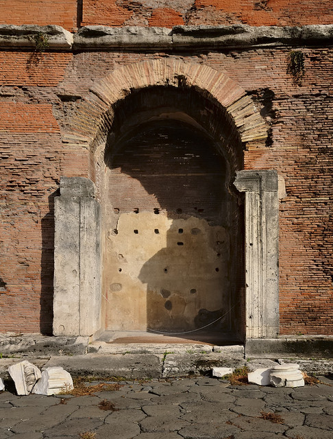 Shopkeeper's alcove, Trajan's Market ruins, Museo dei Fori Imperiali, Rome..