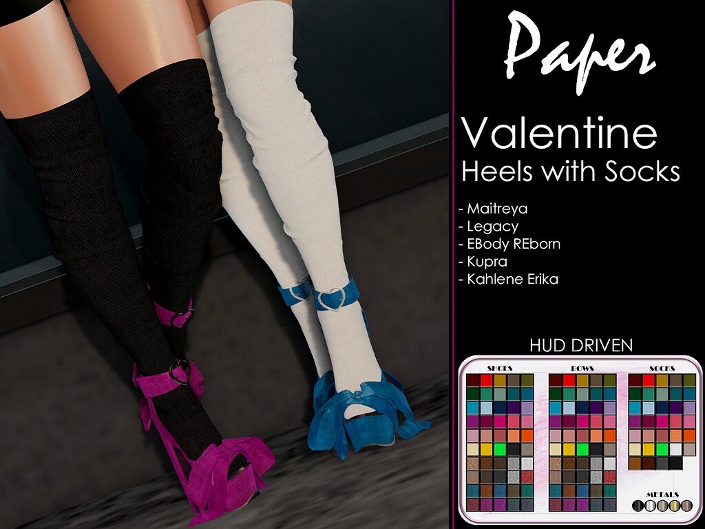 Paper. – Valentine Heels with Socks