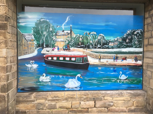 Mural at old Rackhams store, Skipton