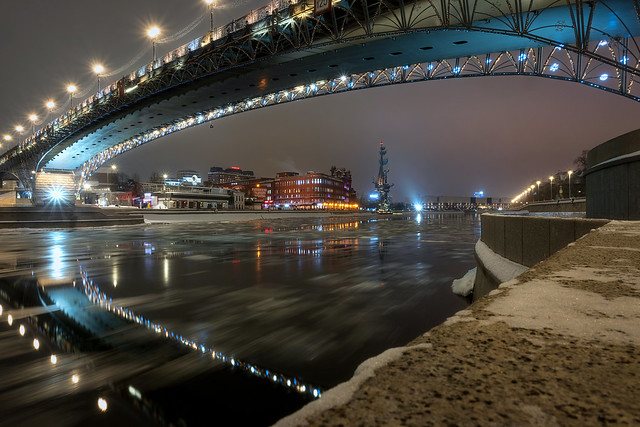Winter Night on the Embankment