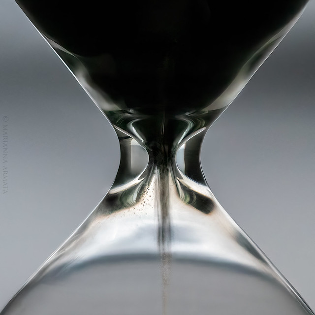 hourglass abstract
