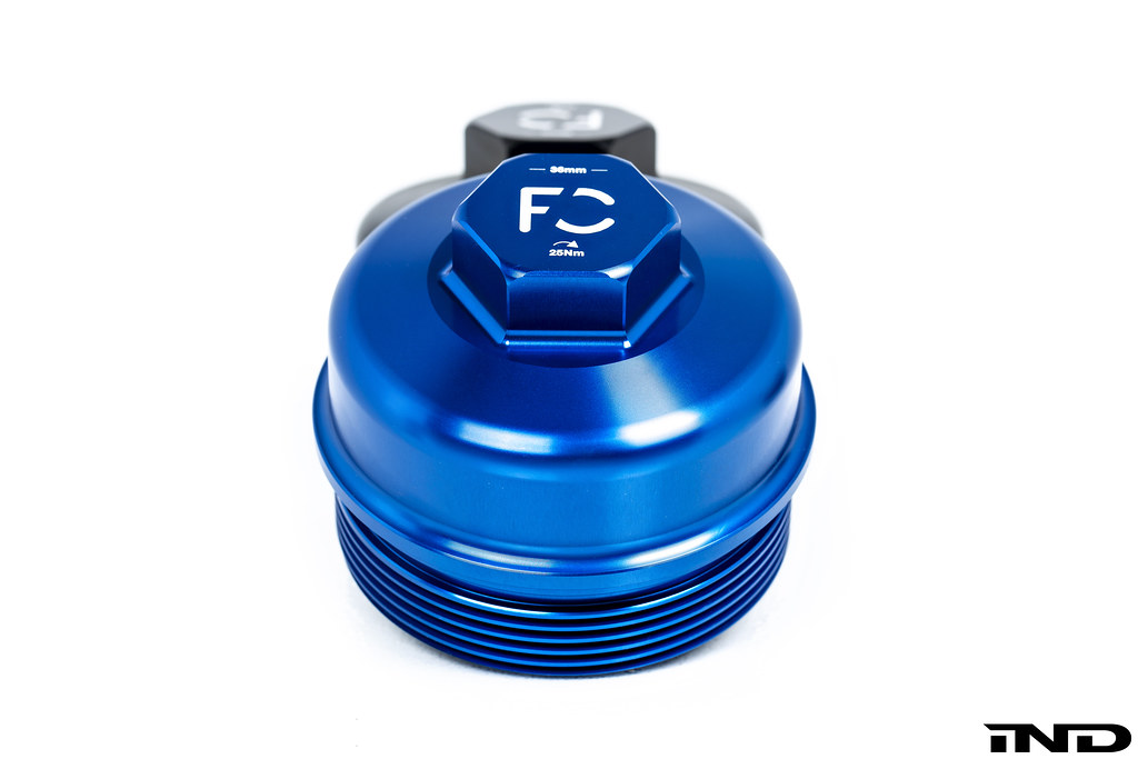 Anodized blue Future Classic F8X S55 oil filter cap