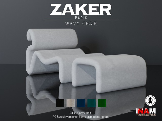 ZAKER : Wavy Ottoman Chair