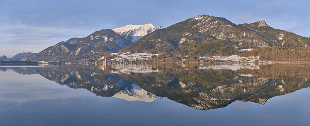 Wolfgangsee - Winter Panorama