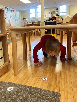 under the table