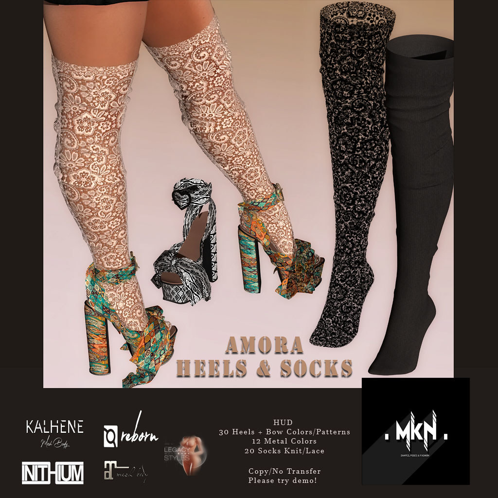 . MKN . Amora Heels & Socks