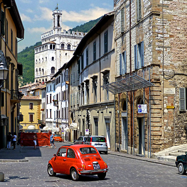 Fiat 500, Gubbio, Umbria