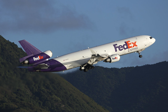 N590FE, McDonnell Douglas MD-11F, Fedex Express, Hong Kong