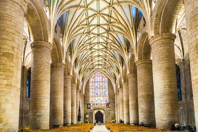Tewkesbury Abbey, View West from the Chancel