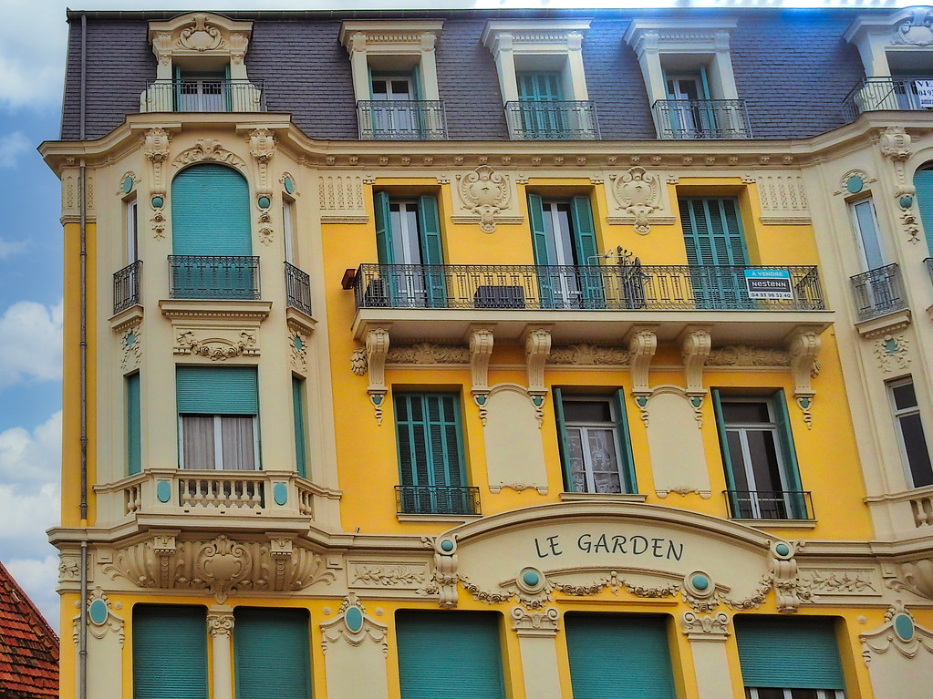 Colorful renewed façade