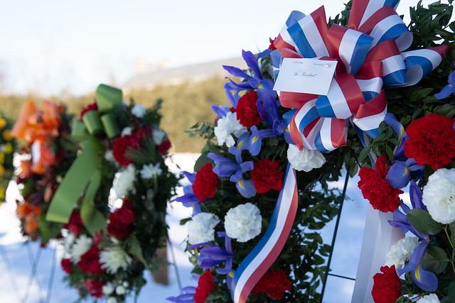 2022-01-30: Wreath Laying Ceremony commemorating FDR's 140th Birthday