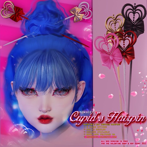 #Mewsery Cupid’s Hairpins at the Valentine's Shop & Hop💖💘💘 { Feb 2nd - 15th, 2022 }