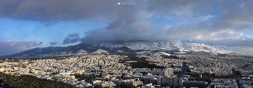 snow mountain athens attica greece snowstorm snowscape winter ice clouds sky cityscape landscape weather meteo canon canon5dmk4 sigmaart35mmf14 sigmaartlens panorama panoramicshot january winterlandscape winterscape