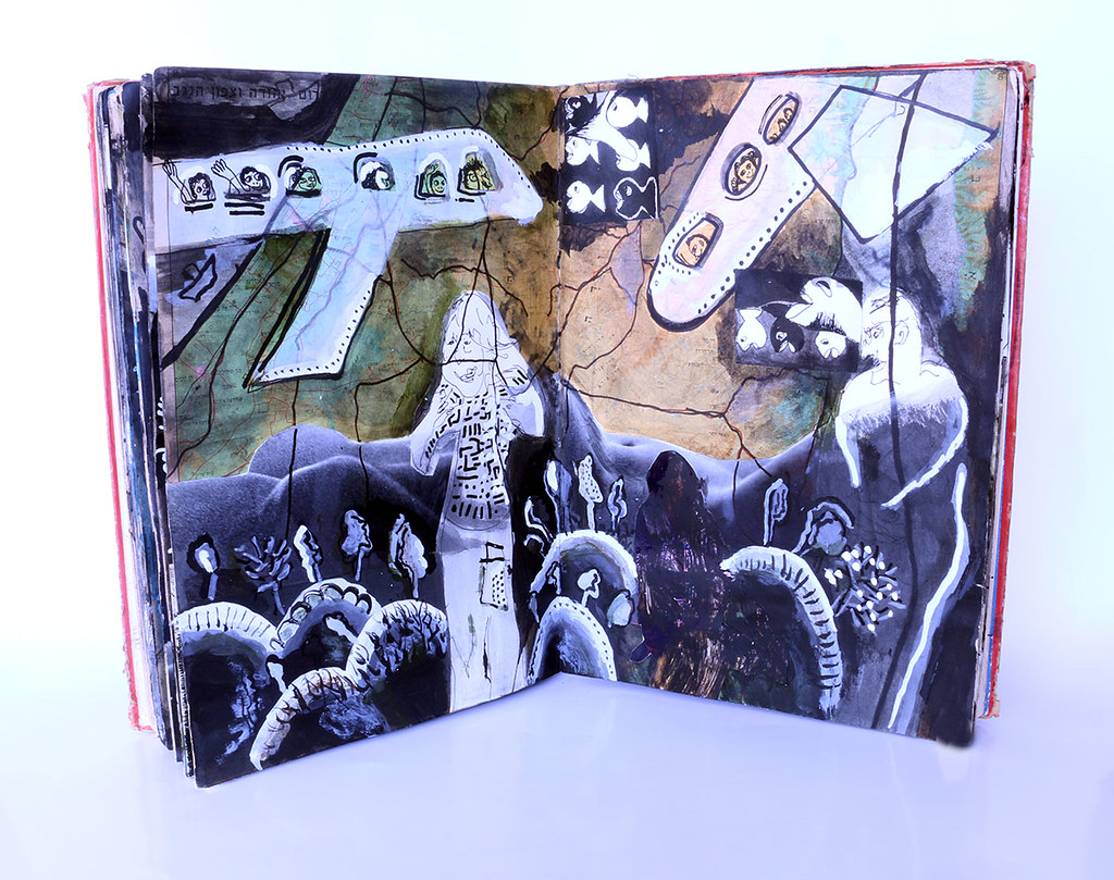 האטלס הישראלי ספרי אמן ספר אומן רפי פרץ צייר אמנים ישראלים ציירים יוצרים ישראליים  ספרים מיוחדים