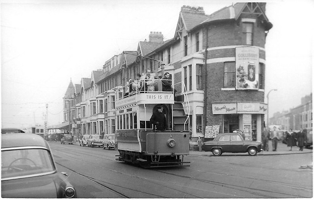 Blackpool tram No. 4, running as No. 1