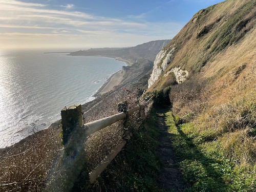The top of the climb out of Folkestone Warren Folkestone to Dover walk