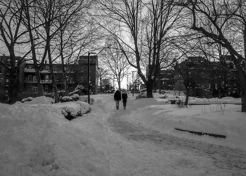 boston ma bw blackandwhite monochrome backbay southend southwestcorridorpark sunset twilight twilightzone pedestrian snow snowstorm olympuspenf penf urbanpark urbanandstreet