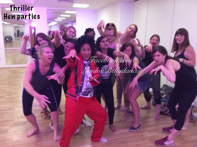 Hen party activities in Surrey belly dance or Thriller dance classes