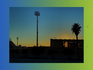 Fußball Stadion Sunset ⚽️  💚