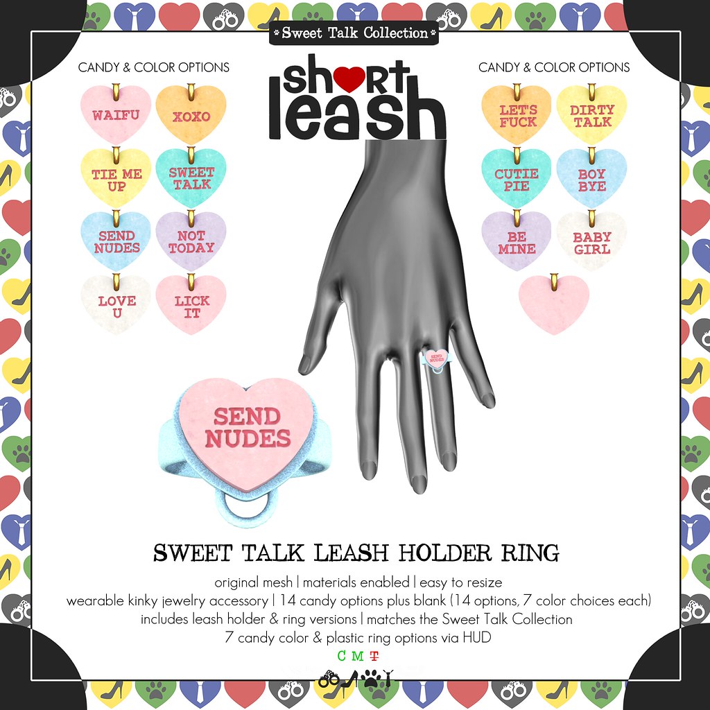 .:Short Leash:. Sweet Talk Earrings, Leash Holder, and Necklace