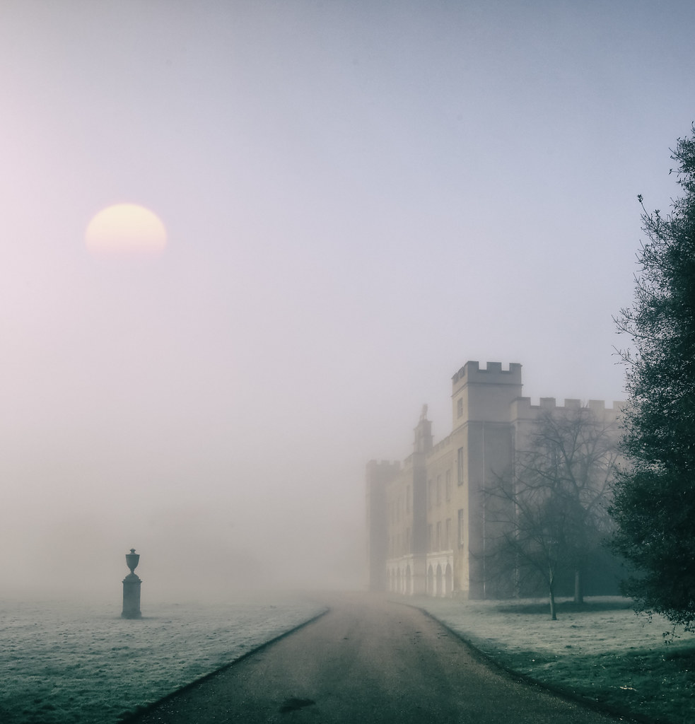 Misty Sunrise Syon House by Simon Hadleigh-Sparks