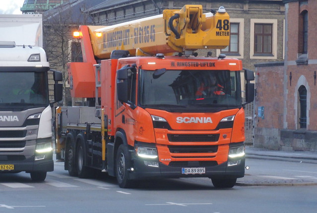 Scania P410 DA78785 48m reach cherry picker truck