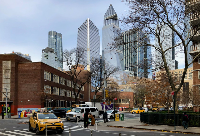 10th Avenue & Hudson Yards (skyline) - Chelsea, New York CIty