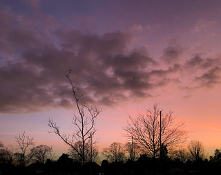 Watford winter sunset
