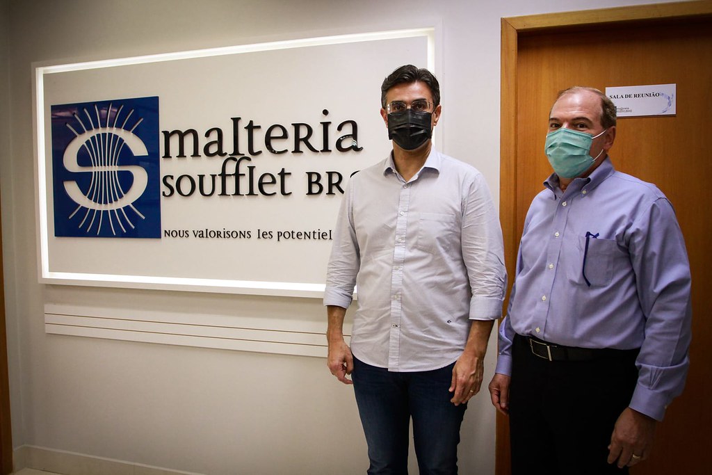 O Vice-Governador Rodrigo Garcia visita Malteria Soufflet Brasil