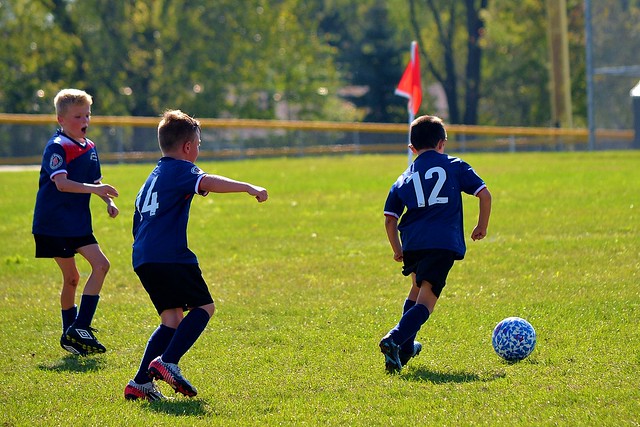 Mason #12, playing Soccer aka Futbol