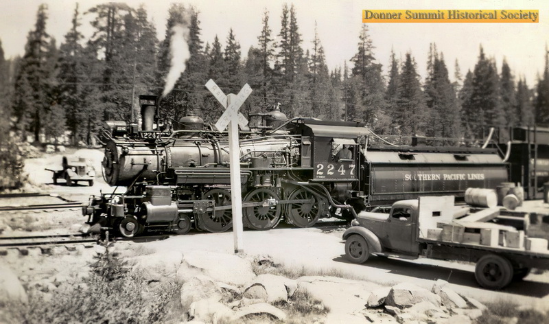 DSHS3404_Southern Pacific locomotive 2247 at Soda Springs crossing at Donner Summit 1937.jpg