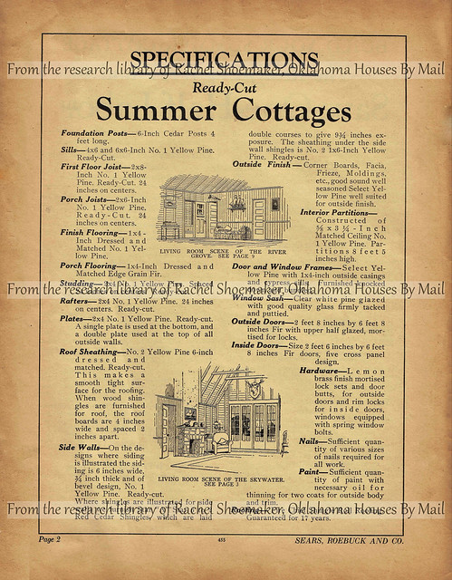 Sears Summer Cottages 1927