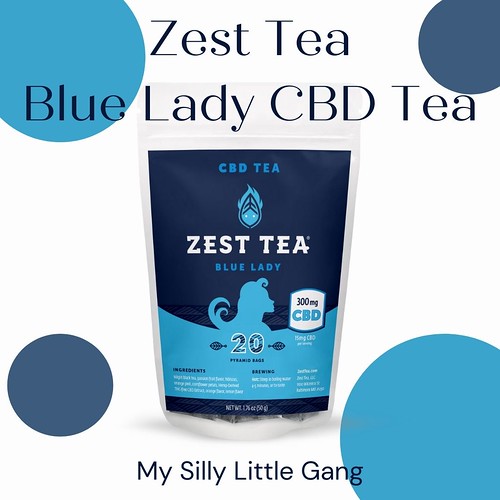 Zest Tea Blue Lady CBD Tea #MySillyLittleGang