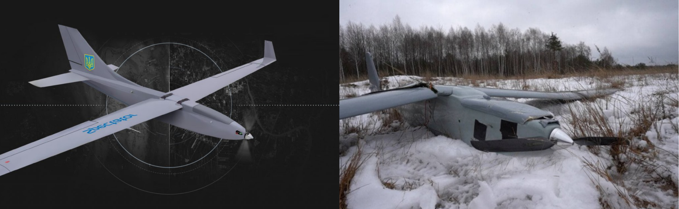 Comparison with Ukrainian drone Spectator M1