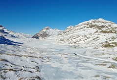 Ospizio Bernina (2 253 m) - trať kolem Lago Bianco