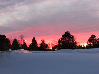February sunset