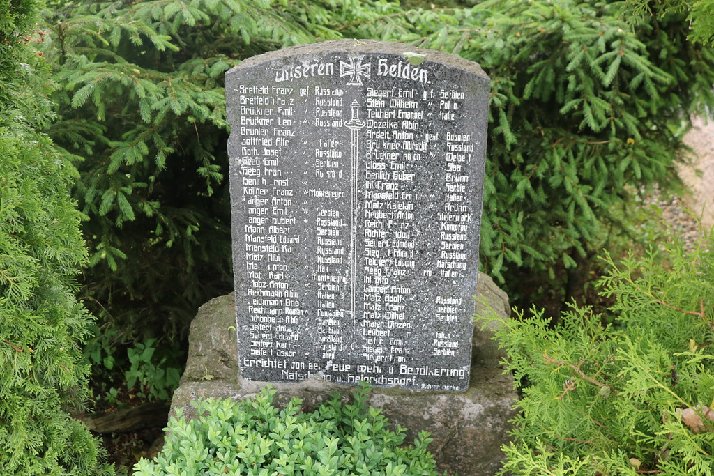 pomník obětem 1. světové války v Načetíně