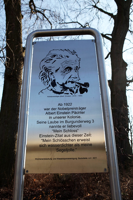 Gedenktafel Albert Einstein Berlin Gedenktafel Albert Einstein Berlin-Spandau