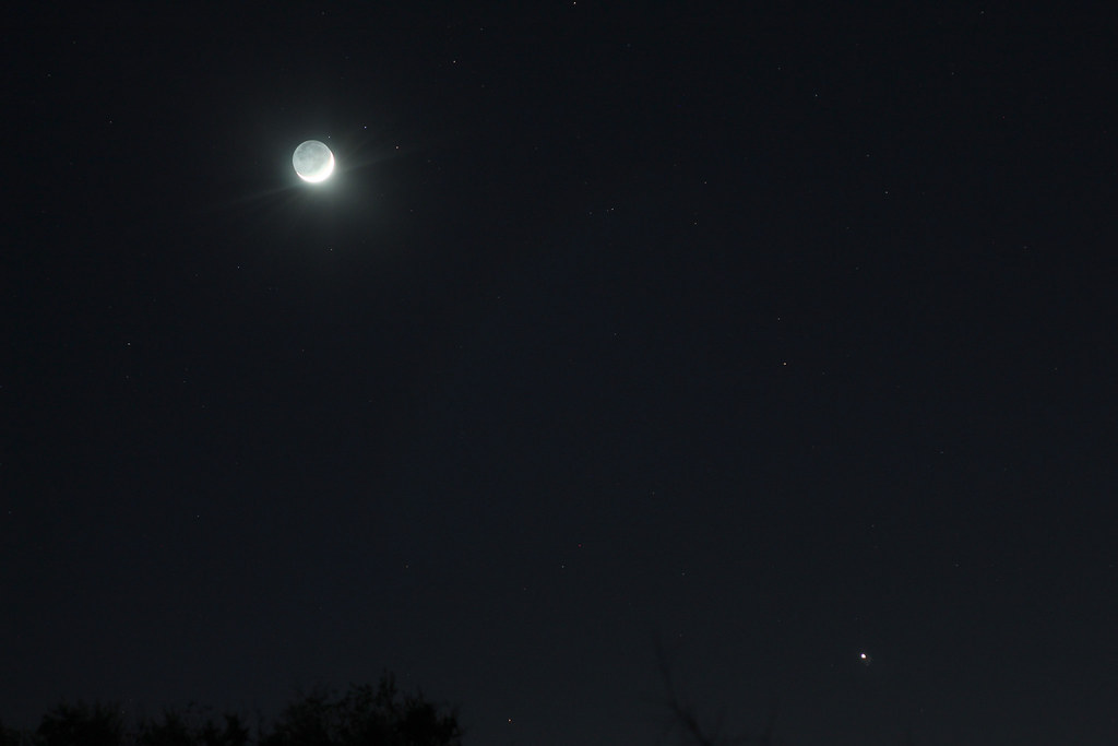 Moon and Jupiter on Feb. 3, 2022